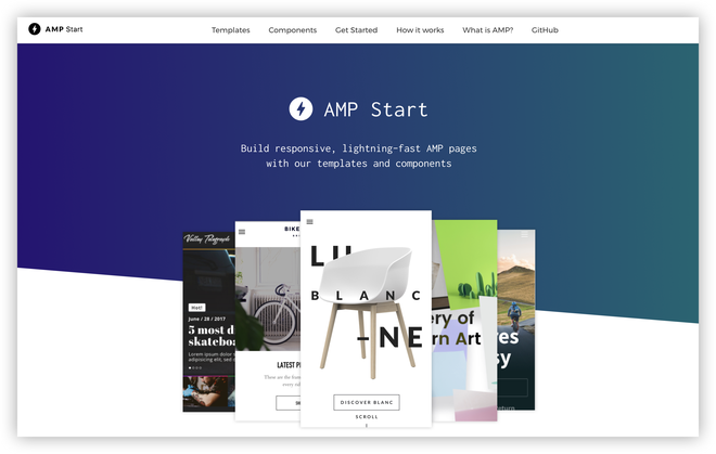 AMP Start : des templates et des composants web pour créer facilement des pages AMP AMP Start : des templates et des composants web pour créer facilement des pages AMP