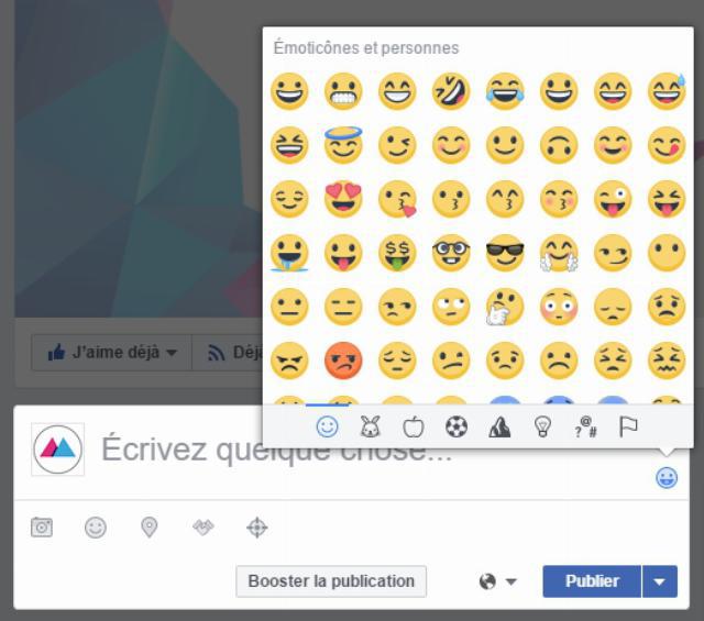 Facebook : accédez à la liste des emojis à insérer dans vos publications Facebook : accédez à la liste des emojis à insérer dans vos publications