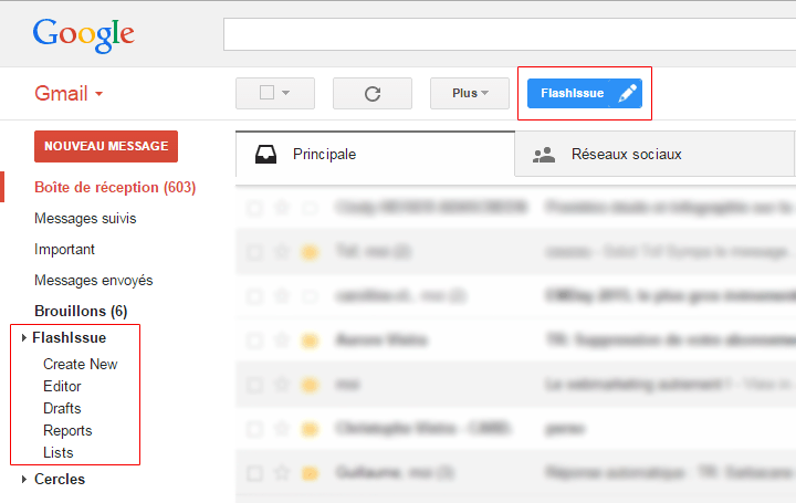 Créez des newsletters professionnelles depuis gmail avec FLASHISSUE Créez des newsletters professionnelles depuis gmail avec FLASHISSUE