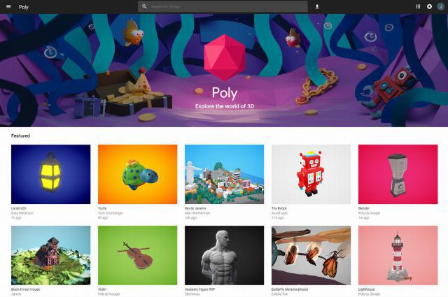 Google lance Poly, une plate-forme de partage de fichiers 3D Google lance Poly, une plate-forme de partage de fichiers 3D