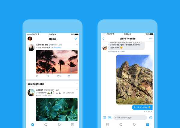 Twitter présente son nouveau design Twitter présente son nouveau design