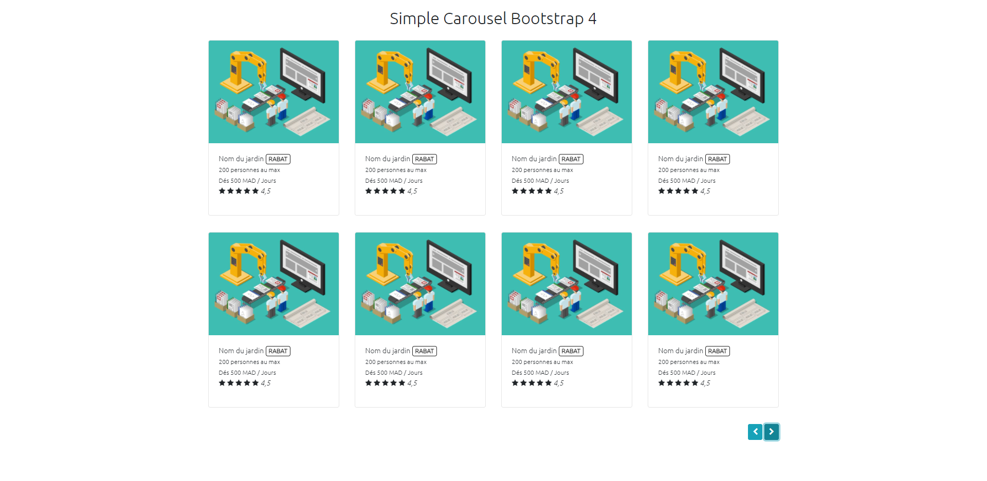 Carousel 8 bloc with B4