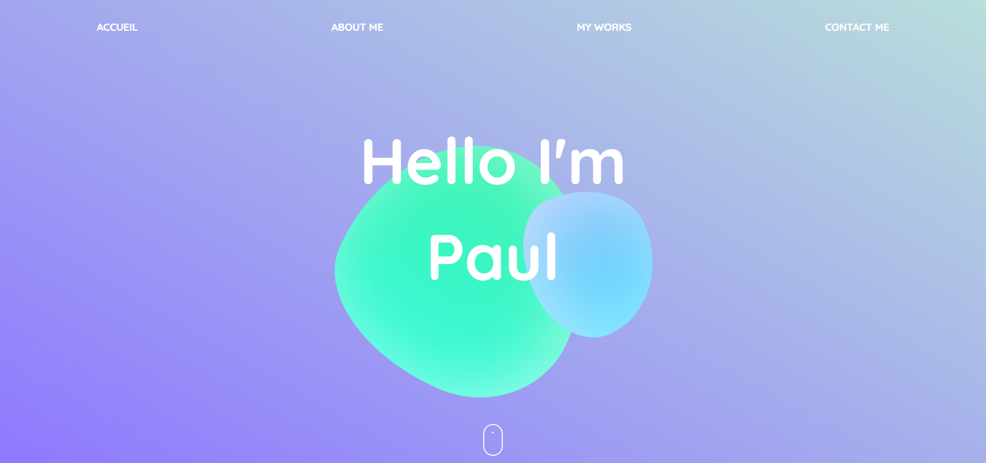 Header with background animate 01