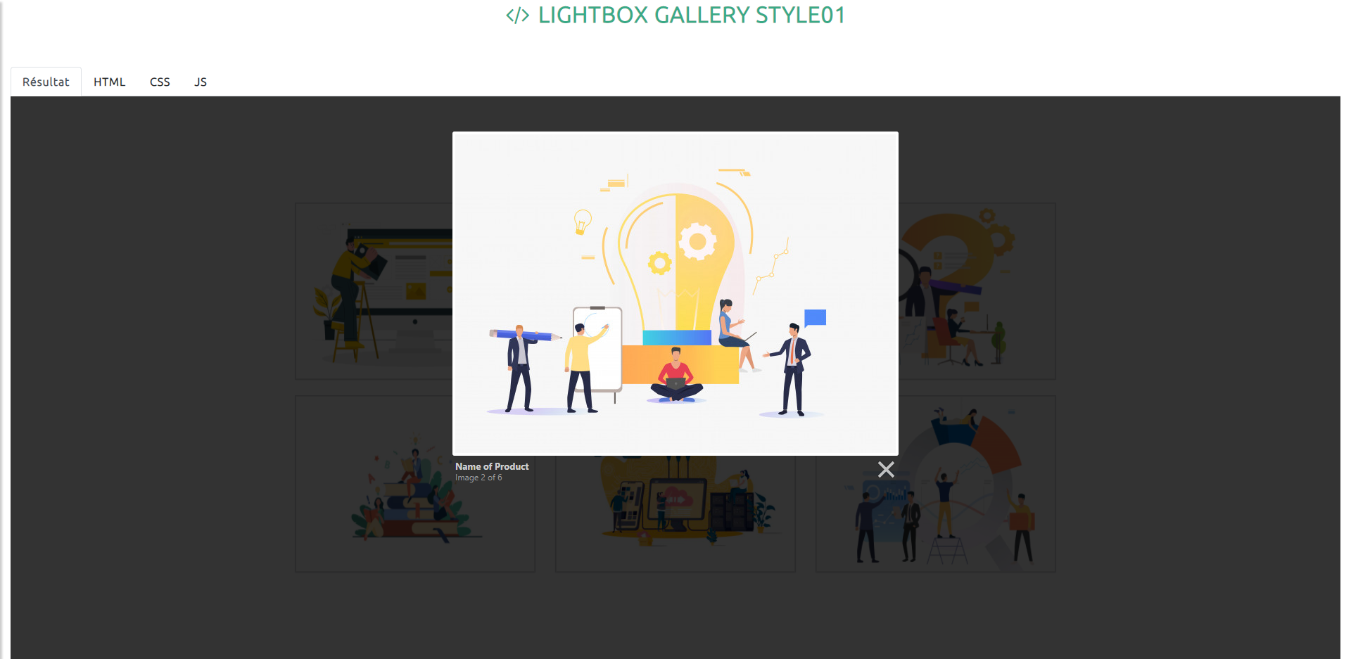 Lightbox gallery style01