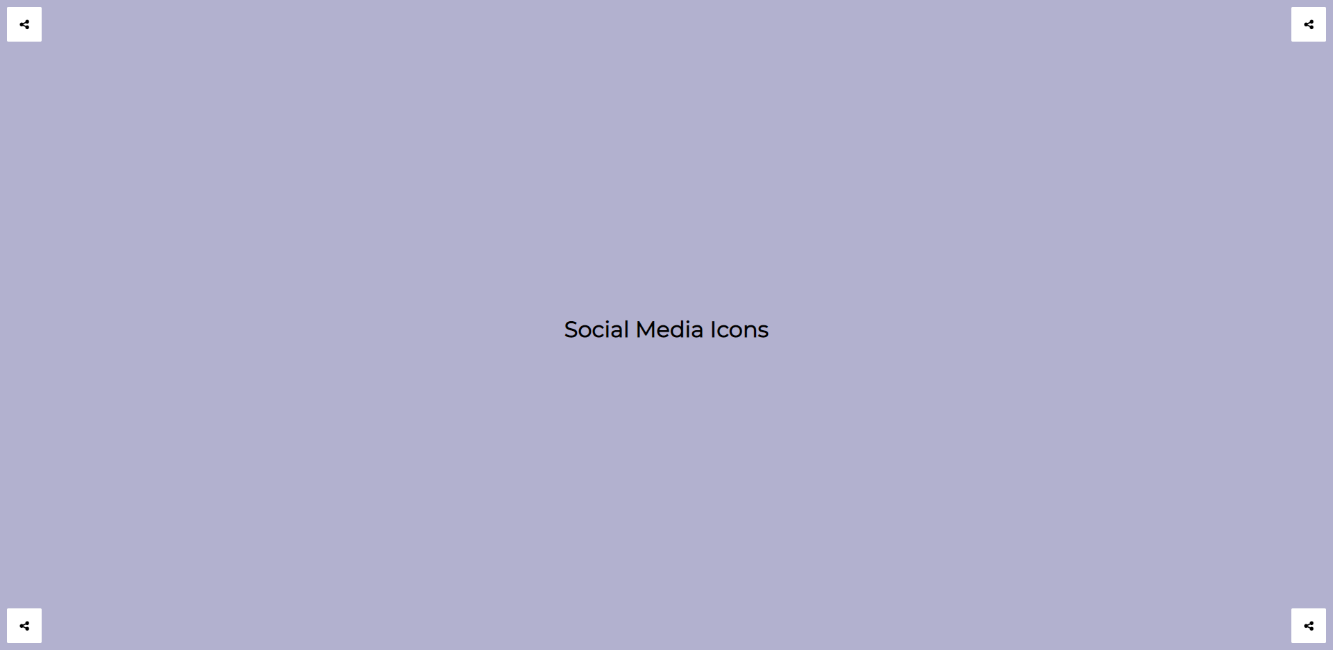 Social Media Icons