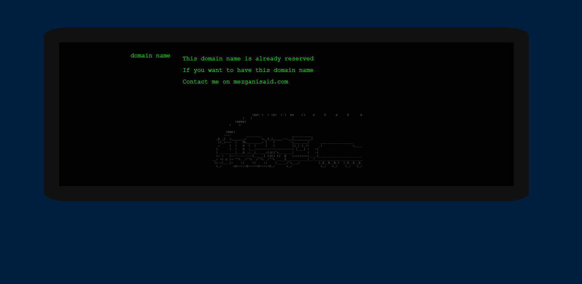 Tablet style code texte