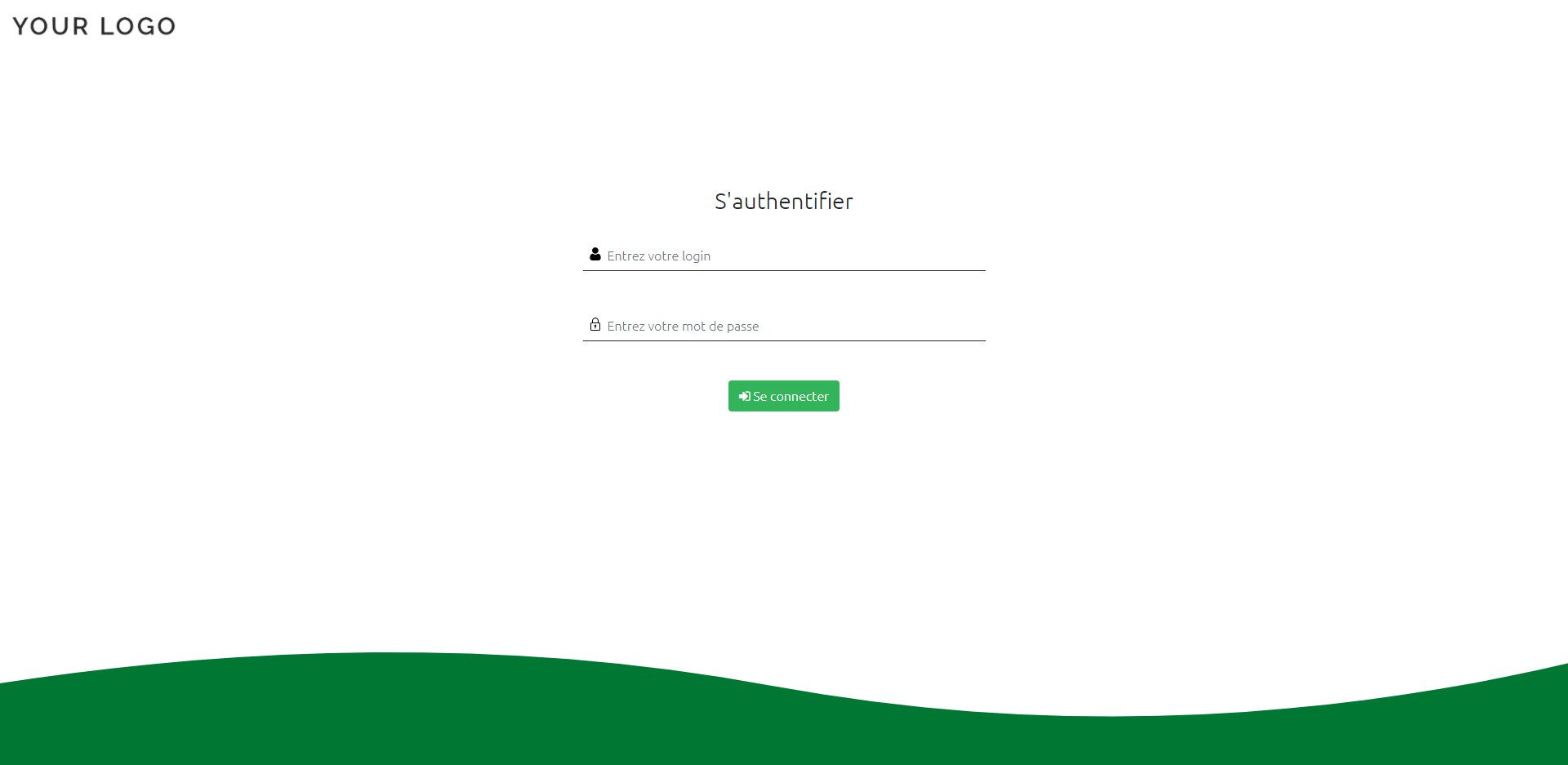 login page green one