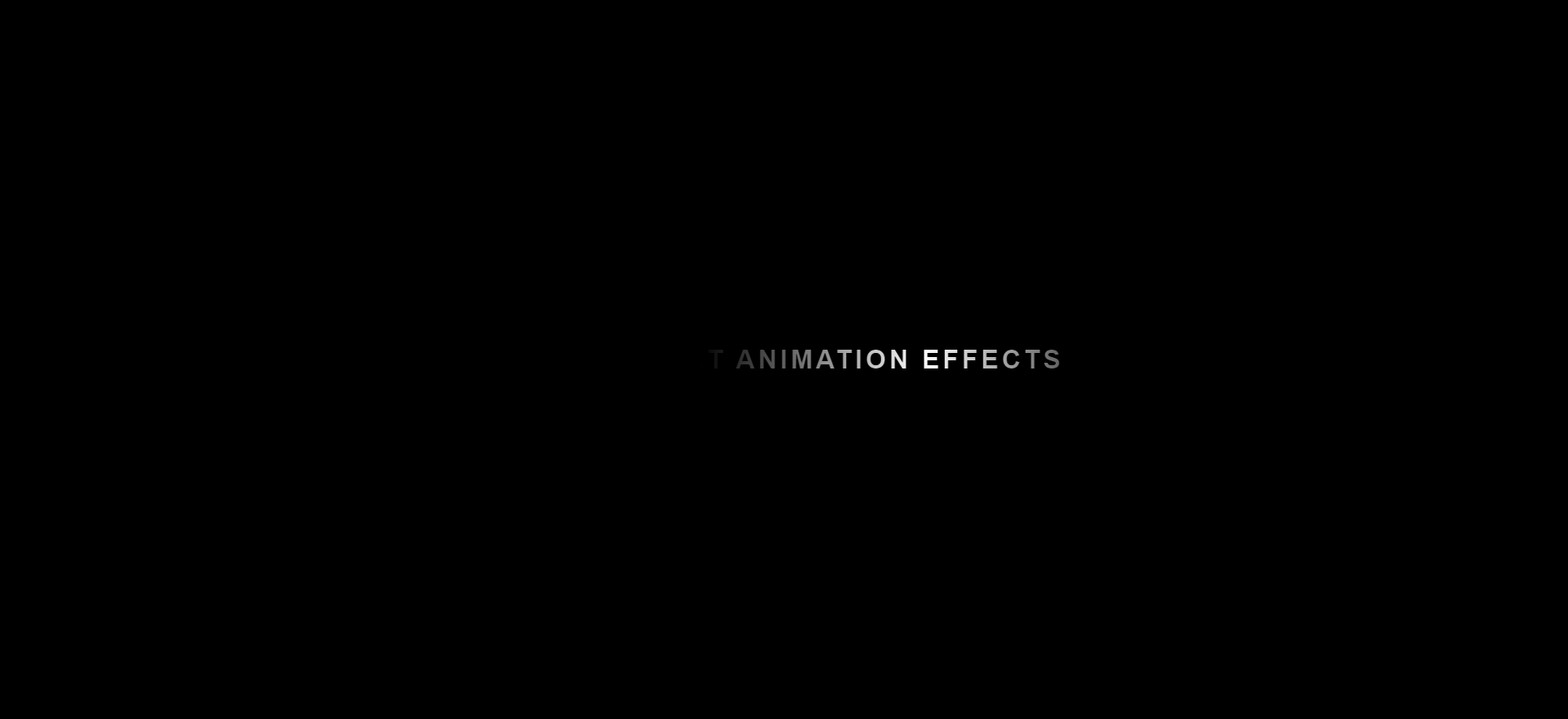 texte animate effects style 01